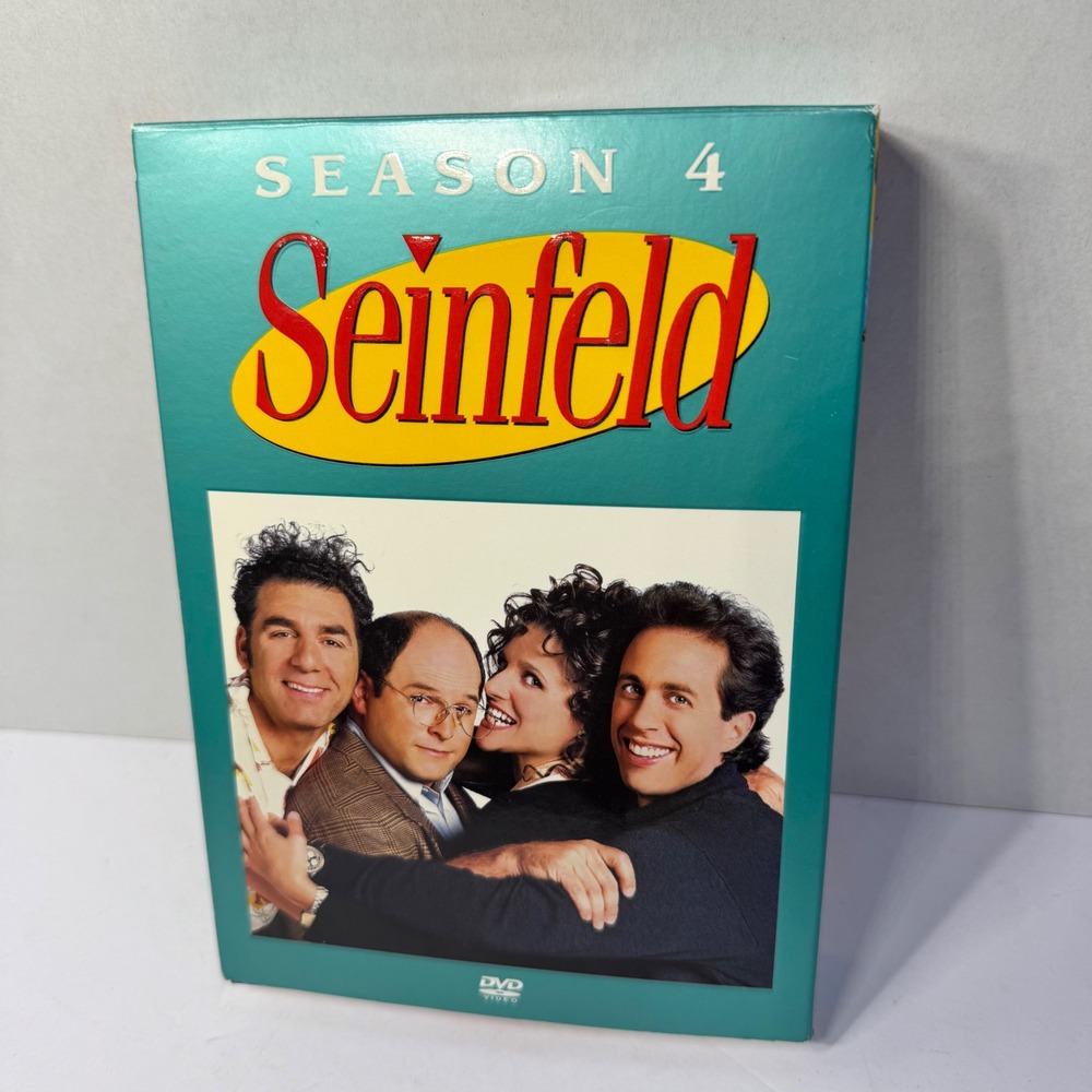 Seinfeld The Complete‎ Fourth Season 4-Disc DVD Set Uncut Unedited, Vintage 2005
